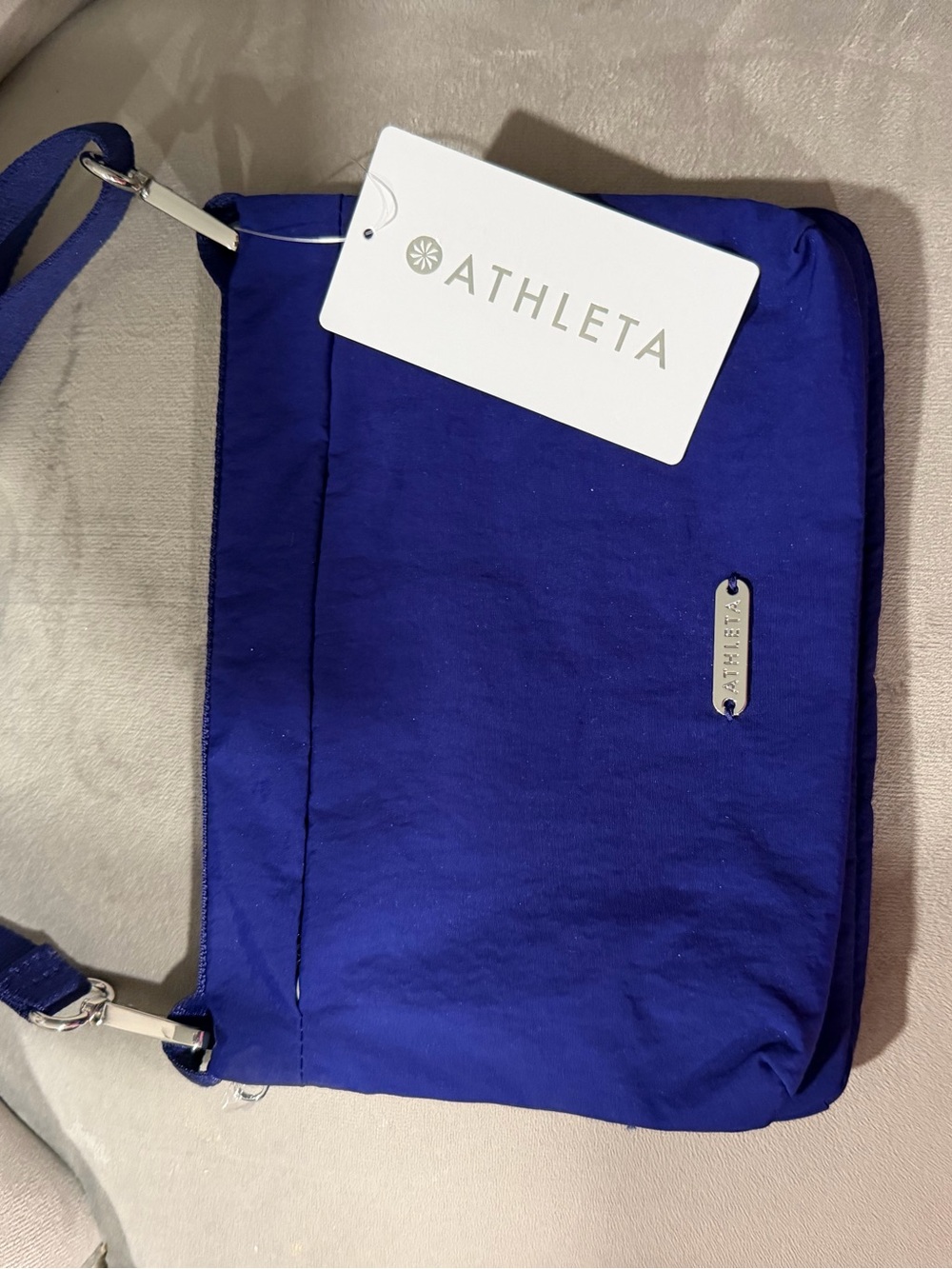 Athleta Cobalt Blue Crossbody Bag with Adjustable Strap